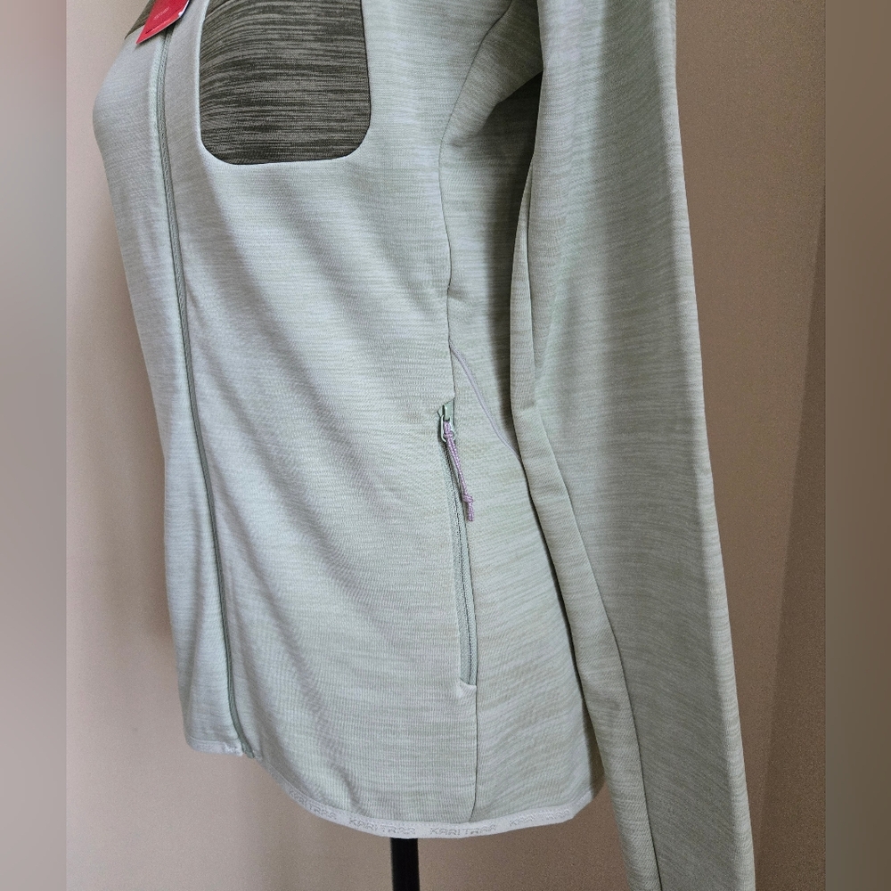 Kari Traa Sanne Hiking Midlayer Womens S Green Full Zip Hoodie - Picture 5 of 11